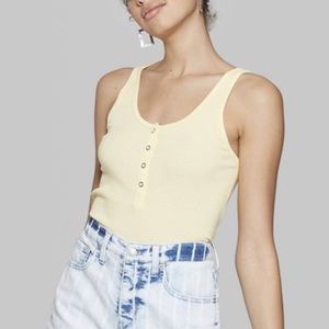 Pale Yellow tank top